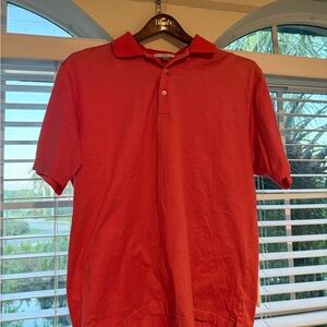 Peter Millar Men's Red Stripe Polo Shirt